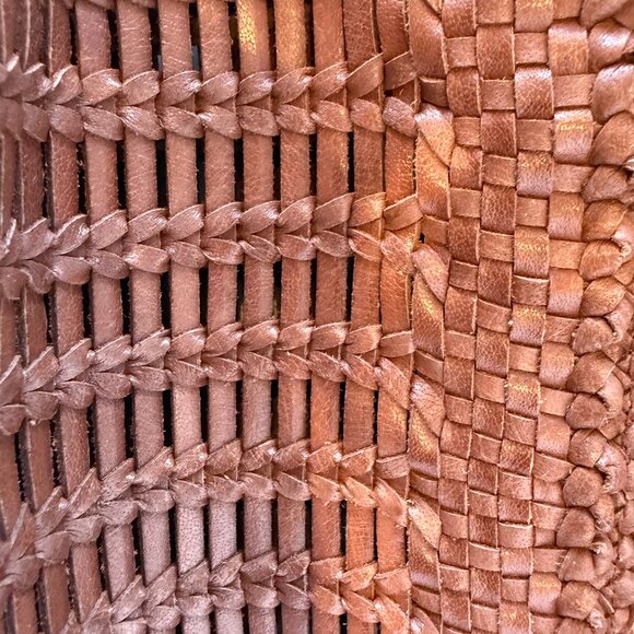 J. Crew Small Open-Weave Bag in Brown Leather - Picture 4 of 8